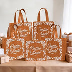 50 Pcs Cielito Lindo Party Favor Bags Reusable Brown Mexican Gift Bags Non Woven Platos De Barro Mexicanos Candy Bag Cinco De Mayo Goodie Bags with Handles for Fiesta Mexican Baby Shower Party Favors - Image 2