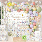 280pcs Wildflower Baby Shower Decorations,Baby in Bloom Decorations by CelebSparkPartyHome