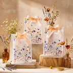 Geyoga 24 Pcs Party Clear Favor Bags with Handles, Wildflower - Image 3