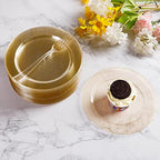 Goodluck 120Pcs 7" Round Gold Glitter Dessert Plates - Image 6
