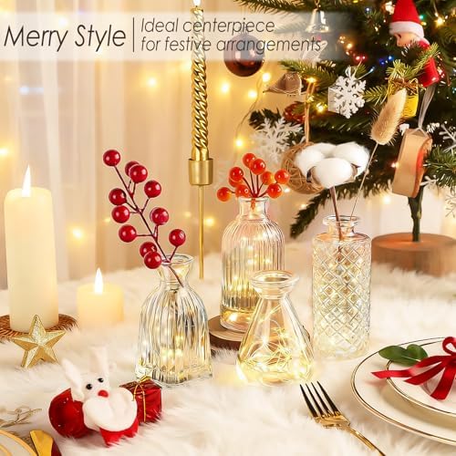 UPBUD Clear Glass Bud Vases Set of 36, Mini Flower Vase for Centerpieces - Image 6