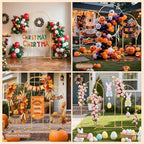 3 Pack Metal Arch Backdrop Stand(7.2 ft, 6.6 ft, 6 ft) Balloon Arbor Frame - Image 2