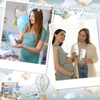 289 Pieces Airplane Baby Shower Favors for Guest Little Explorer Landing Soon Ballpoint Pens and Keychains Gifts Bulk Retractable Baby Shower Pens Gender Reveal Thank You Cards Souvenirs Prizes - Image 7