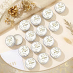 MTLEE 50 Pcs White Gold Wedding Thank You Candles Gifts for Guests, Bridal Shower Baby Shower Favors, 1 oz Mini Lavender Scented Soy Wax Candles Tin Bulk for Birthday Aromatherapy Party Favors - Image 2