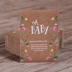 BENTLEY SEED CO. Oh Baby Flower Seeds Packets - Girl/Boy Baby Shower Favors - Pre-Filled, 25 Wildflower Seed Packs for Favor - Eco-Friendly Gift & Babys Guest Giveaways - Non-GMO Seeds - Brown - Image 6