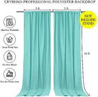 Turquoise Backdrop Curtains 10ftx10ft Mermaid Polyester Photo Drapes - Image 4