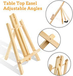 AROIC 20Pack 11.8in Wood Easels,Painting Party Easel,Canvas Holder - Image 3
