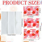 PerKoop 100 Pack Pocket Tissues Travel Slim Packs Small Facial Tissues Wallet Size Toilet Paper for Travel Guest Wedding Supplies, 4 Styles(Artsy Flowers) - Image 2