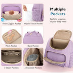 mommore Diaper Bag Backpack, Stylish Mini Travel Bag with Changing Pad - Image 5
