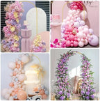 Wokceer 7.2FT Arch Backdrop Stand Gold Metal Wedding Arch Backdrop Stand - Image 6