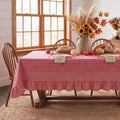 Eternal Beauty Gingham Ruffled Tablecloth Red White 60x84 Christmas Fall by EternalBeauty