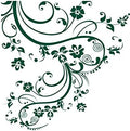 Forest Green Swirl Flower Floral Decal Design. Edge to Edge Decal. #262A (100" X 29") #262A by Stickerbrand