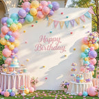 6.6FT x 6.6FT Ivory Square Backdrop Arch Cover Double-Sided Spandex Arch Covers Fitted Wedding Arch Stand Cover Stretchy Backdrop for Balloon Arches Birthday Baby Shower Party Banquet Decorations - Image 2