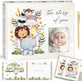 Baby Memory Book – “The Story of You” Keepsake Journal with Photo Slot, Zoo Animal Design, Gold Pen, Lay Flat Binding, Gift Box – 110 Full-Color Pages, 9x11.5 Inches by Unknown