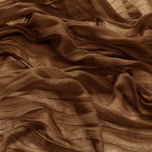DeZerlor Brown Washable Cheesecloth Napkins Set of 100 for Wedding Party - Image 3
