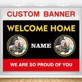 Custom Welcome Home U.S. Marine Corps/United States USMC Banner, Sign(5x7.5ft) by AUBAO