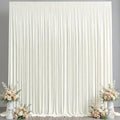 20x10FT Backdrop Curtains with Rod Pockets - Wrinkle Free Photo Stage Backdrop 4 Panels Curtains Drapes for Photography Wedding Party Baby Shower Decorations (Ivory) by Unknown