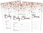 Pack of 30, Boy/Girl Baby Shower Party Collection, Baby Shower Invitation Cards, Fill in the Blank Invites WIth Envelopes, Confetti Theme Party Supplies - Image 6
