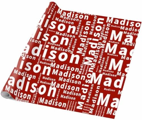 AOFUN Personalized Gift Wrap Paper Personalized Birthday Gifts Personalized Name Text Paper Gifts Wrapping Paper For Him 3 Rolls 58" x 23" - Image 5