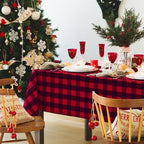 Hiasan Red and Black Checkered Tablecloth Rectangle 60 x 84 Inch - Image 5