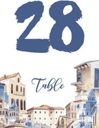 City Europe Wedding Table Number Cardss 1-100 Double Sided For Reception Event Party Baby Shower Birthday 4x6 by Unknown