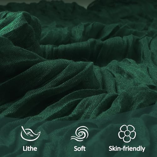 12 Pack 35 x 120 Inch Emerald Green Table Runner Cheesecloth 10Ft - Image 5
