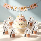 Fantasyon 24 Sets Baby Shower Party Favors Seed Packets for Guests – Include 24 Mini Terracotta Pots, 24 Self Adhesive Envelopes, Thank You Tags, Organza Bags, Garden Shovel - Image 6