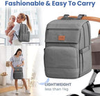 PILLANI Baby Diaper Bag Backpack - Large Bag for Boys & Girls, Waterproof Diaper Backpack - Travel Diaper Bags w/Changing Pad, Baby Registry Search & Shower Gifts - Essentials Must Haves Newborn Stuff - Image 6