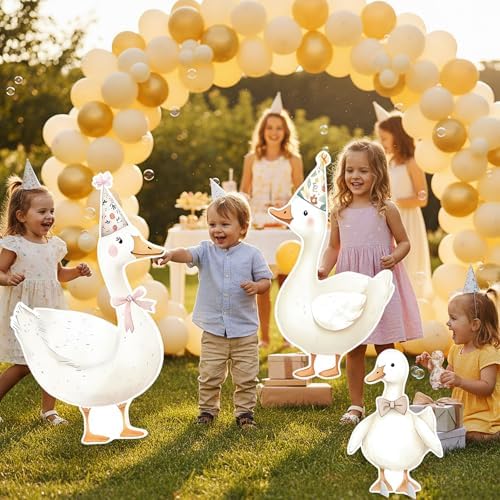 3 Pcs Silly Goose Baby Shower Birthday Decorations Large Silly Goose Gender Reveal Sign Cutouts 1st Birthday Party Centerpieces for Baby Shower Party Photo Booth Props Backdrops Decor - Image 4