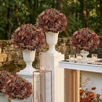 12 Bundles Peonies Artificial Flowers - Burnt Orange - Image 6
