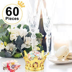 Honeydak 60 Pieces Gold Refillable Crown Candy Boxes with Dome Lid - Image 3