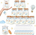 24Pcs Baby Shower Candle Party Favors Lavender Scented Glass Jars Wax Candle Bulk with Thank You Cards Organza Bags for Guests Boy Girl Birthday Gender Reveal Gift Souvenirs (Blue Bear, 24) by KBDHYY