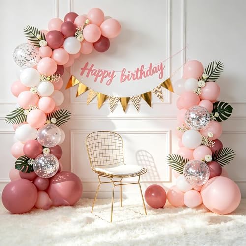 EMART Balloon Arch Stand 7.5 X 6.2FT Set of 2 Gold Half Wedding Arch Stand - Image 3