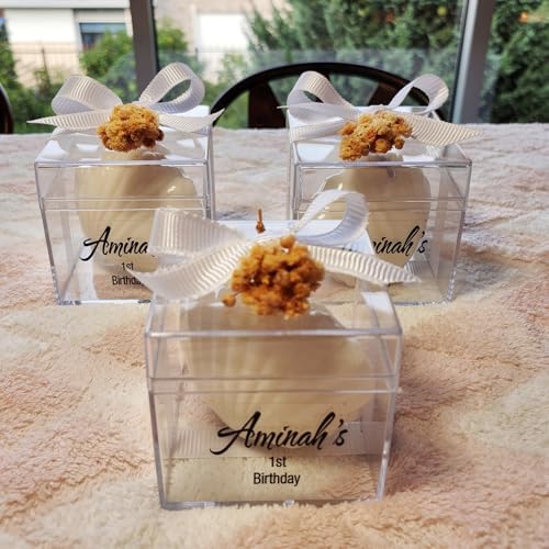 Wedding Favor Guest Bulk, White Seashell Shaped Candle Party Favors, Bridal Shower Favor for Beach Party Gifts, Baby Shower Favors for Baptism Favors (Set of 100) - Image 6