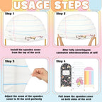 Moukeren 3 Pcs Back to School Themed Arch Backdrop Cover 4ft 5ft 6ft Decor - Image 6