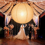 Glooglitter 5 Pcs 35.5 Inch Large White Paper Lanterns Gaint Paper Lamp - Image 5
