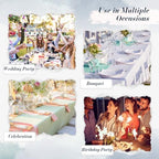 150 Pcs Dusty Blue Cocktail Napkins Disposable 10 x 10" Linen - Image 6