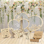 Personalized Wedding Guest Book, Wooden Rustic Wedding Decor Alternative Guest Book, Custom Wooden Wedding Guest Book, Wedding Guest Drop Box Alternative Guest Book Frame by Unknown