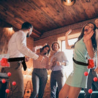 Vinsot 6 Sets Baby Shower Games Twerking Shaking Balls with Belts, Red - Image 4