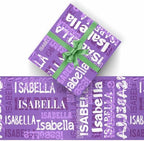 AOFUN Wrapping Paper For Him Fashion Birthday Gift Wrapping Paper Roll with Printed Name Wrapping Paper For Boys Christmas Wrapping Supplies 3 Rolls 58" x 23" - Image 2