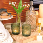 Lanttu 36 Pcs Green Votive Candle Holder 2.2ʺ*2.6ʺ Tealight Candle Holders - Image 5
