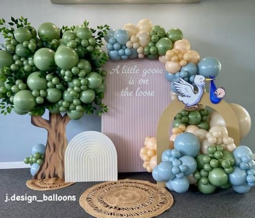 Arch Backdrop Cover for One Silly Goose Baby Shower Arch Stand Stretchy Cover First Goose Kids 1st Birthday Party Fiesta Decorations (6.6x3.3ft Cover,004) - Image 6