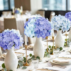 Auihiay 64Pcs Purple Hydrangea Artificial Flowers, Faux Hydrangea Flowers - Image 5