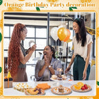 Funnymoom 200 Pcs Orange Citrus Party Decorations Paper Plates Serve 50 - Image 5