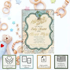Amanda Creation Custom Baby Shower Invites Adventure Awaits Baby Shower Invitation 20 5x7 Personalized Invites With Envelopes - Image 2