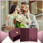 100 Set 5 x 7 Laser Cut Wedding Invitations, Scarlet - Image 5