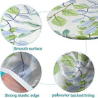 Watercolor Foliage Print Oval Tablecloths Stain and Wrinkle Resistant Washable for Kitchen and Dining Room Fits for 48" x 68" Oval Table - Image 5