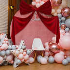 Wavwavw Giant Bow Big Wall Decor, Red, Velvet, Weeding - Image 6