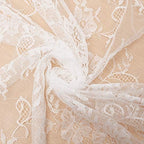 LuoluoHouse White Lace Tablecloth 6pcs Table Fabric 60x120 Inch for Rustic - Image 6