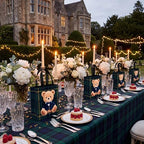 Tallew 24 Pack Tartan Plaid Bear Bulk Gift Bags with Handles Non Woven Bags - Image 4